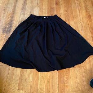 A-line Black Skirt